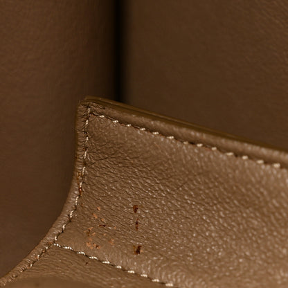 Celine Drummed Calfskin Suede Medium Trapeze Dune 11 of 11