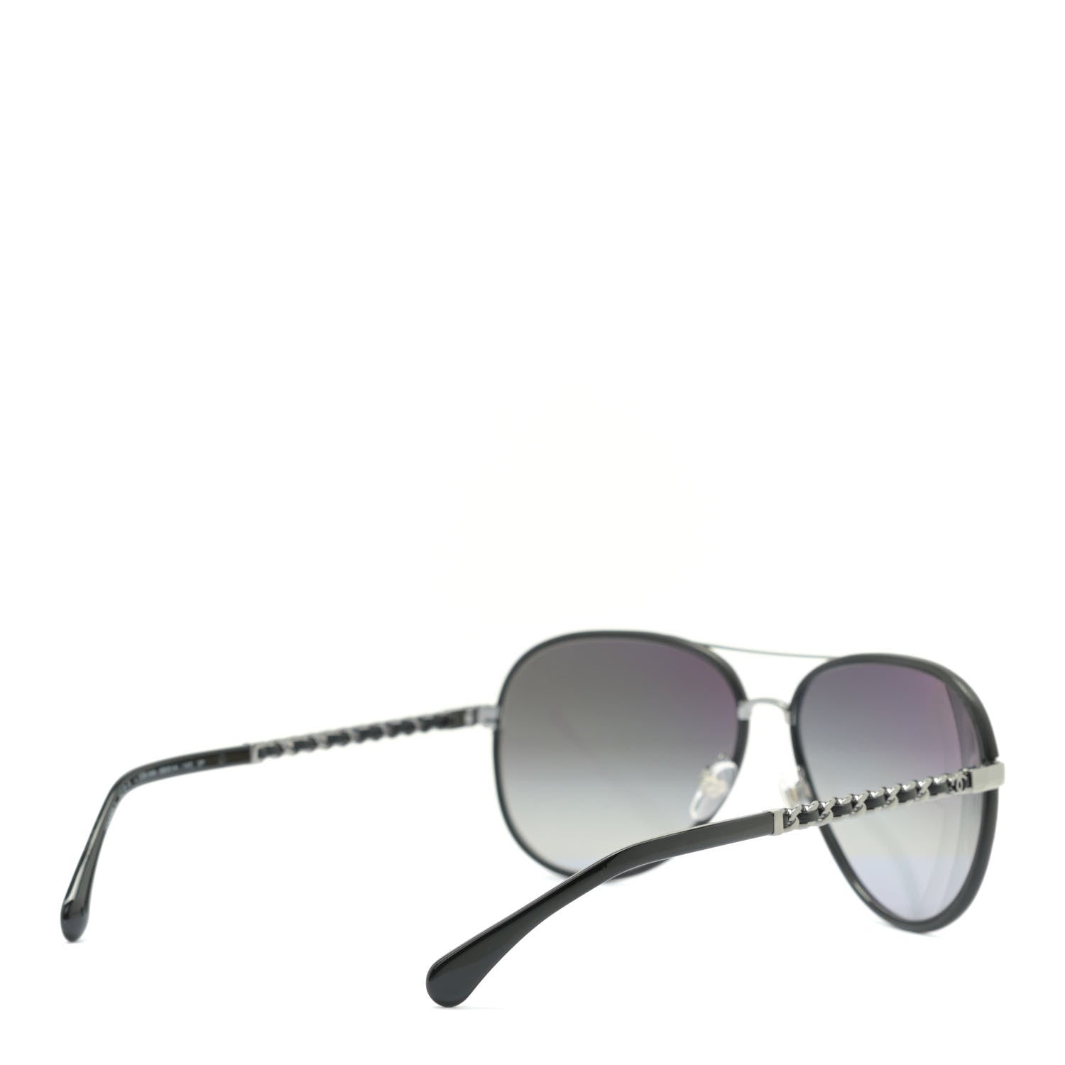 Chanel Polarized Pilot Winter Sunglasses 4219-Q Black 4 of 7