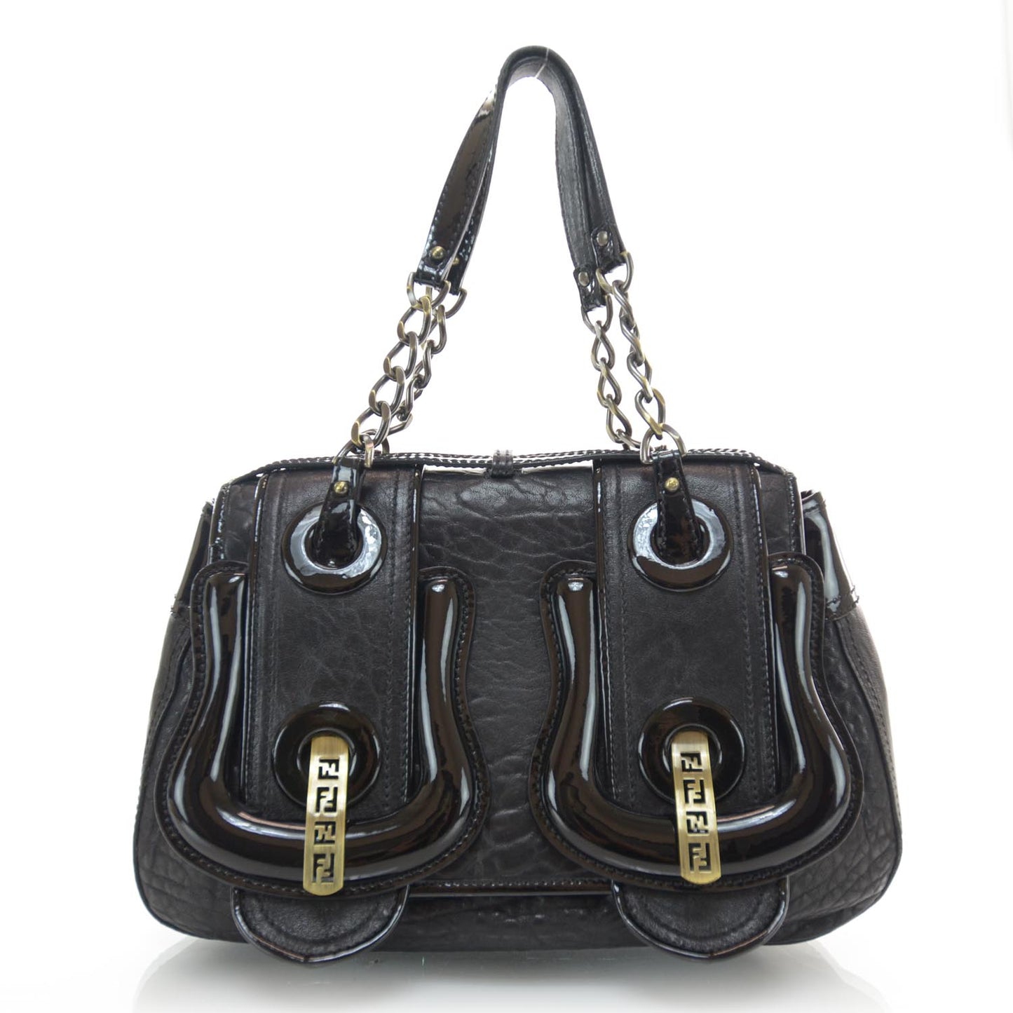 Nappa Patent B Bag Black