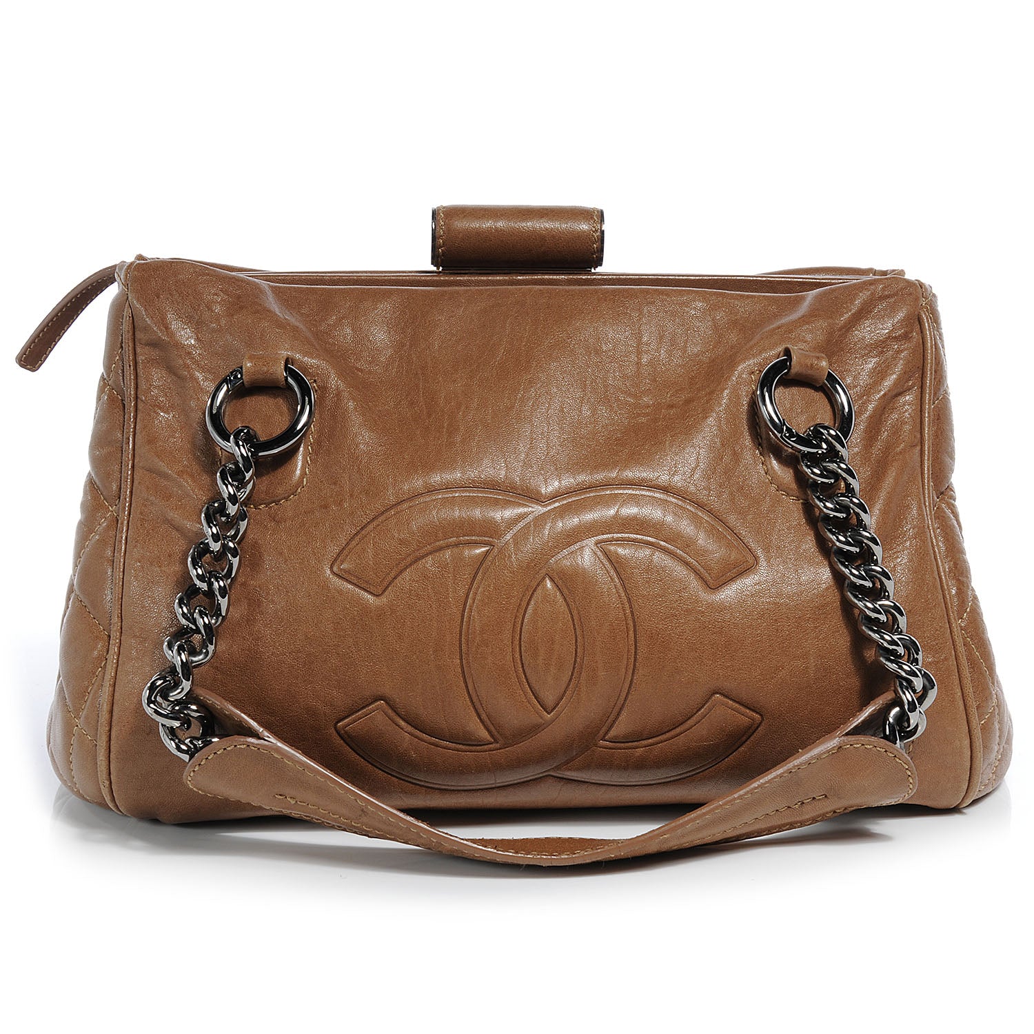 Chanel Calfskin Small Perfect Day Tote Brown 1 of 18