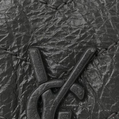 Saint Laurent Crinkled Calfskin Matelasse Monogram Large Niki Chain Satchel Storm 11 of 11