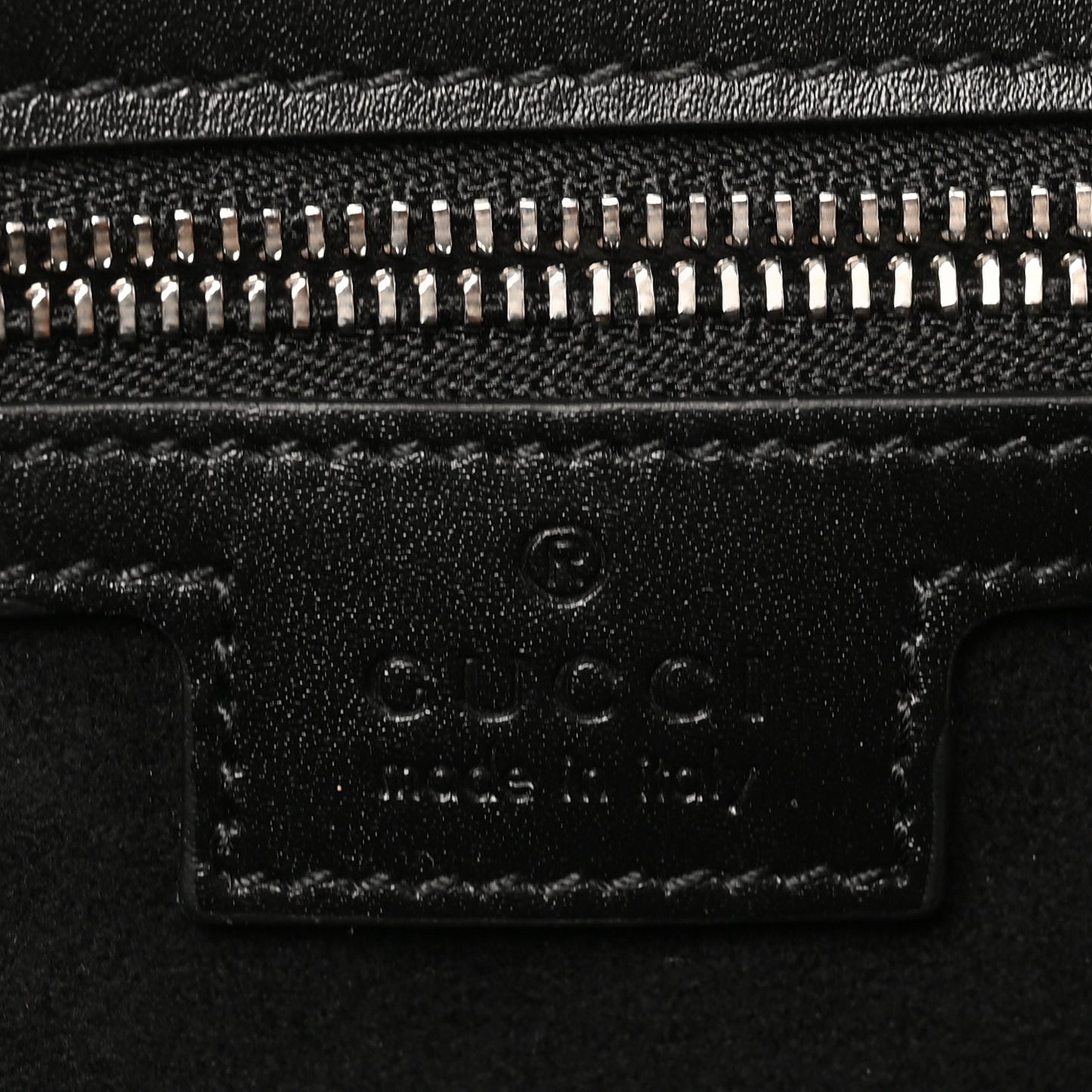 Senna Calfskin Petite GG Top Handle Shoulder Bag Black