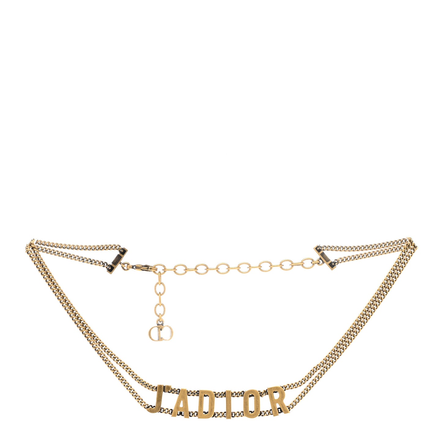 Metal J'Adior Choker Necklace Aged Gold