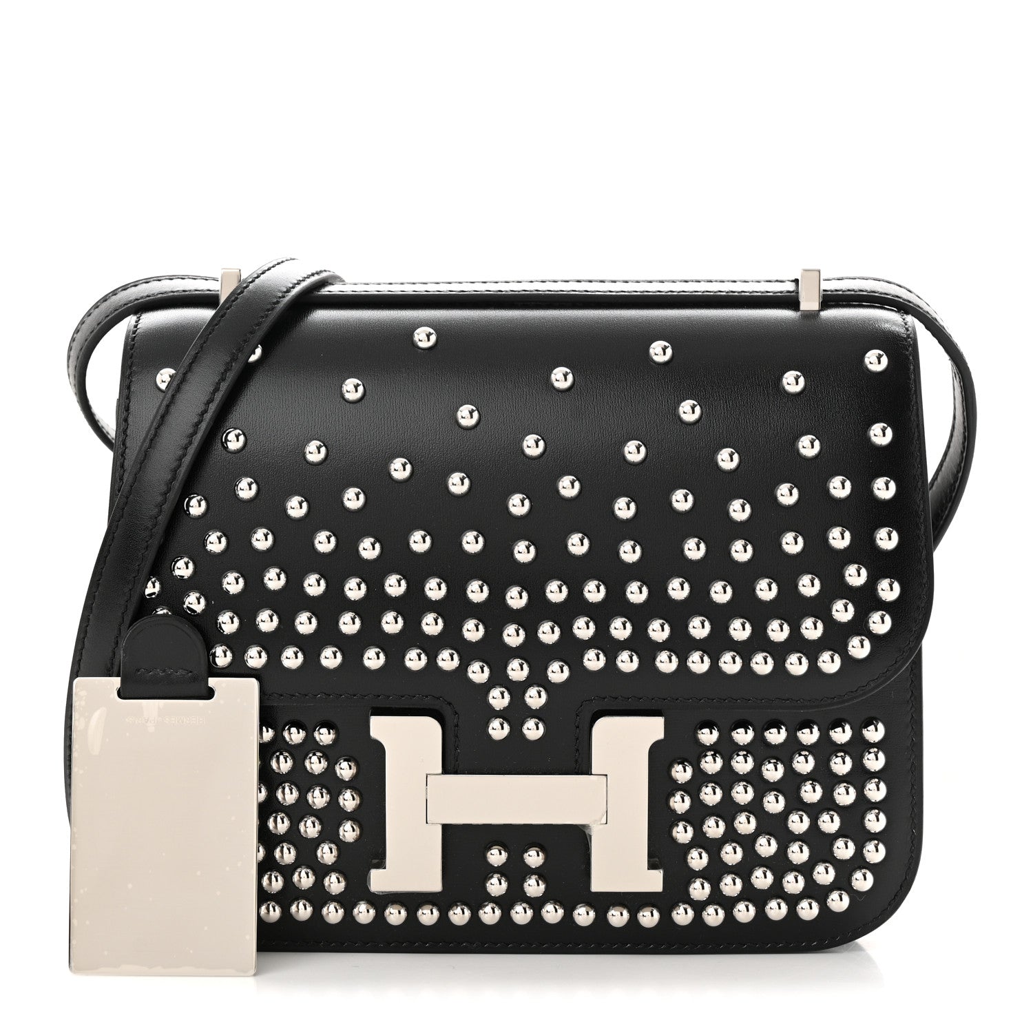 Hermes Box Studded Clouté Constance 18 Black 1 of 13