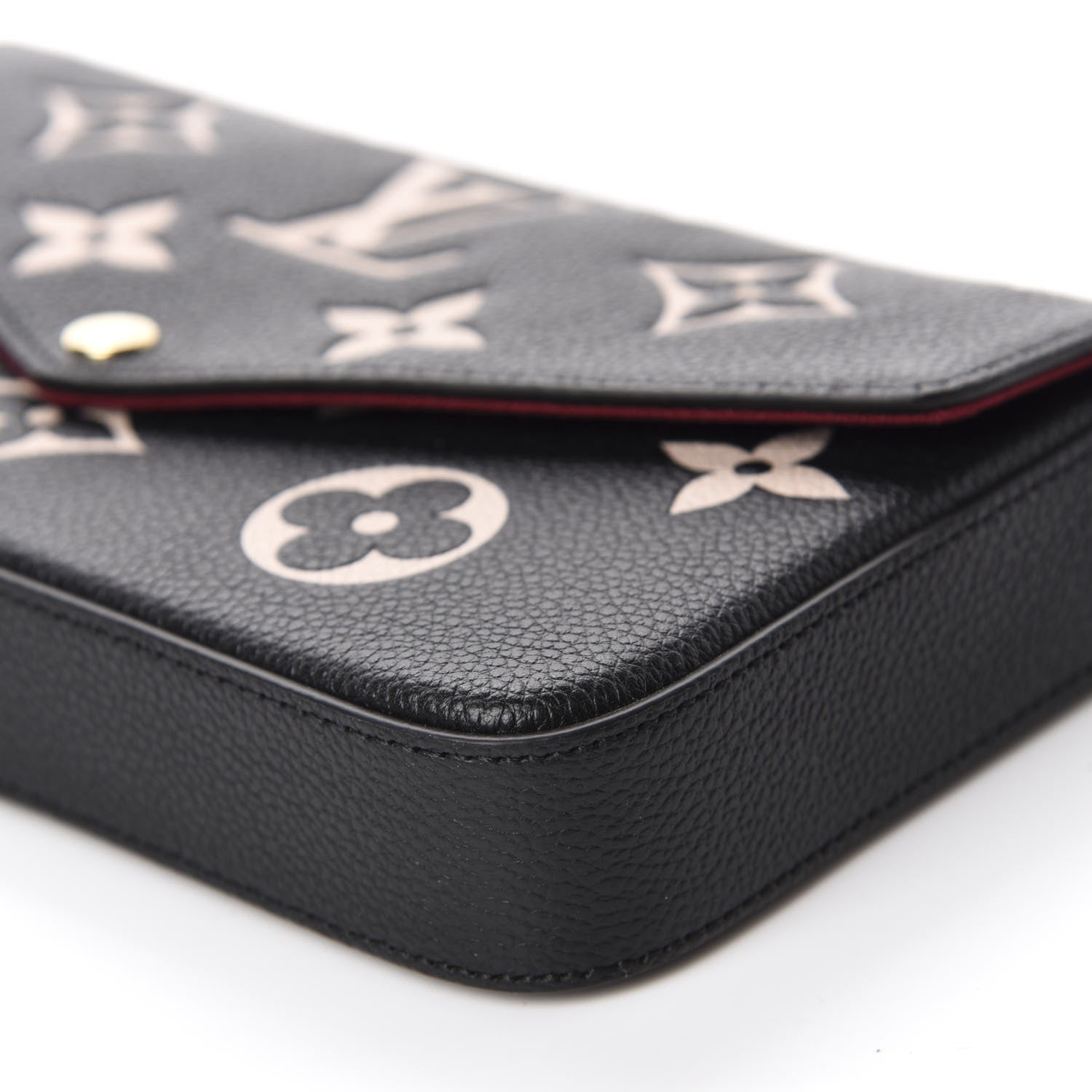 Louis Vuitton Empreinte Monogram Giant Felicie Pochette Black Beige 7 of 10