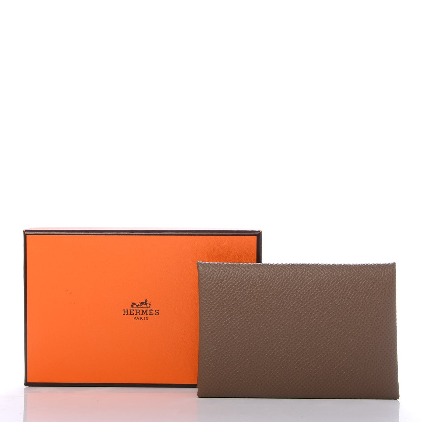 Epsom Calvi Card Case Etoupe