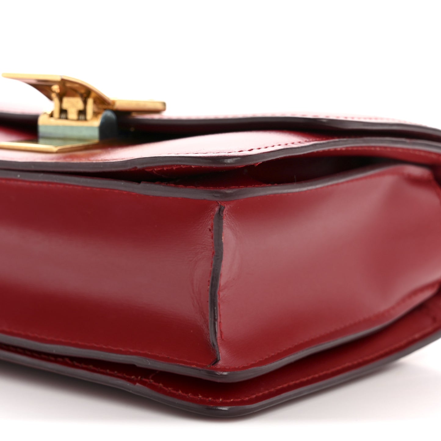Box Calfskin Small Classic Box Flap Bag Red