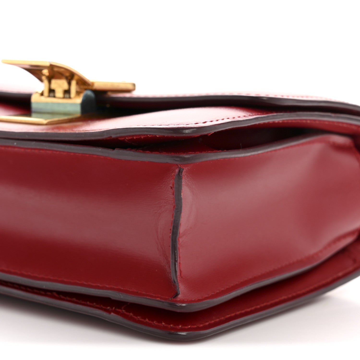 Celine Box Calfskin Small Classic Box Flap Bag Red 11 of 14