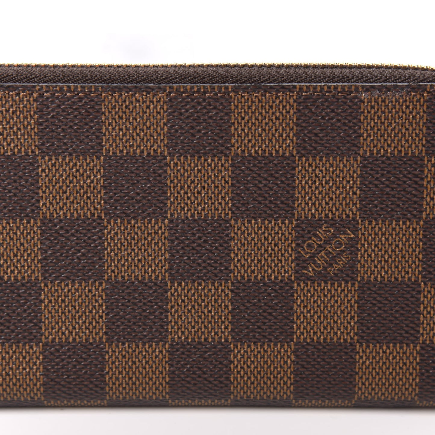 Damier Ebene Clemence Wallet Cherry
