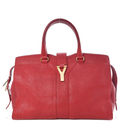 Saint Laurent Sheepskin Medium Cabas ChYc Rouge Orient 1 of 23