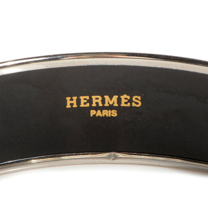 Hermes Enamel Printed Elephants Grazing Wide Bracelet 70 4 of 6