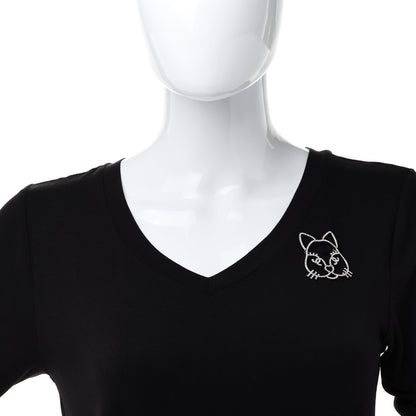 Chanel Strass Crystal Emoji Choupette Cat Brooch Silver 2 of 5
