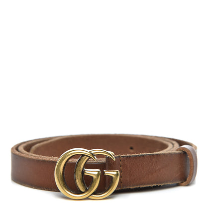 Gucci Faded Calfskin Double G 20mm Belt 80 32 Cuir 1 of 9