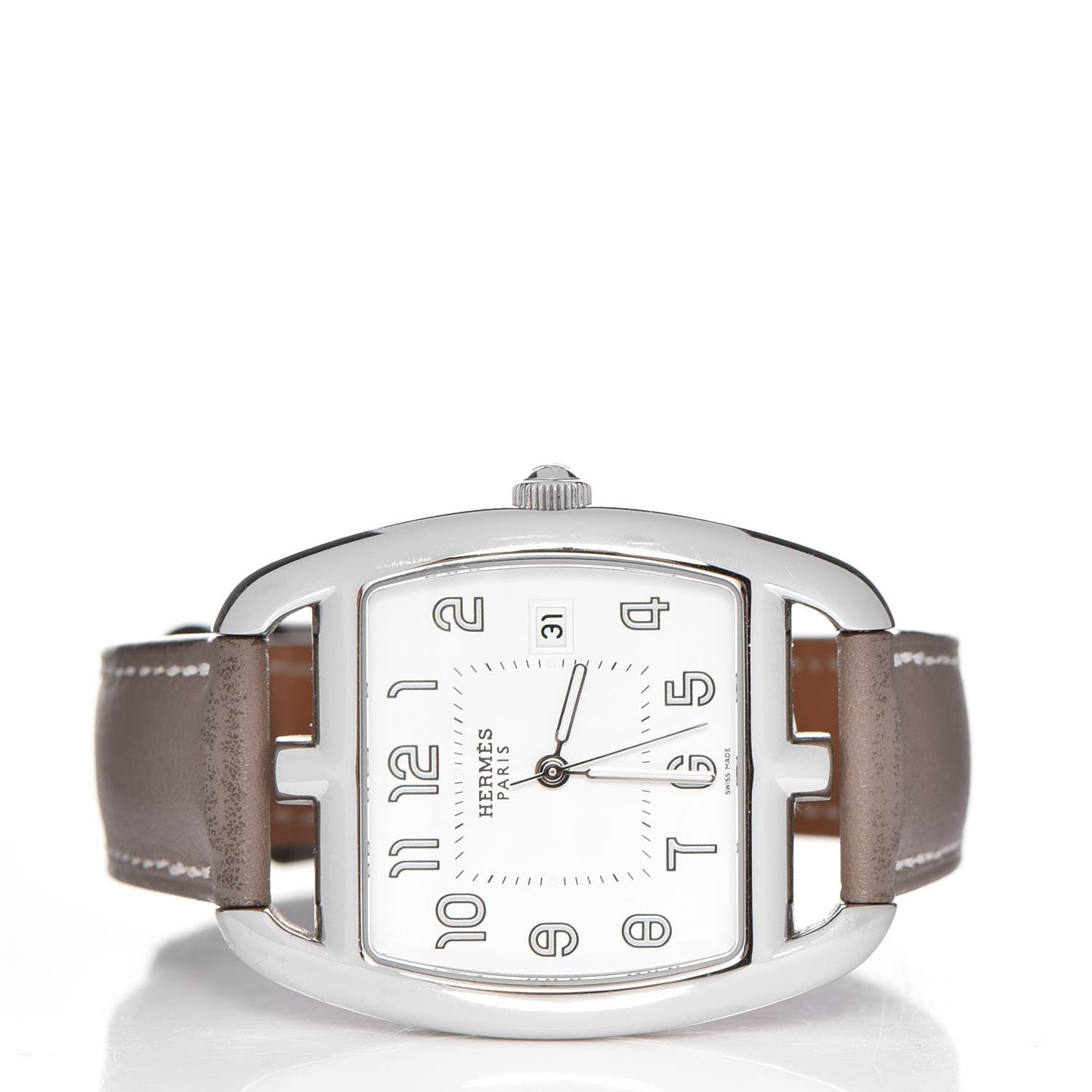 Stainless Steel Swift 33mm Cape Cod Tonneau Quartz Watch Etoupe