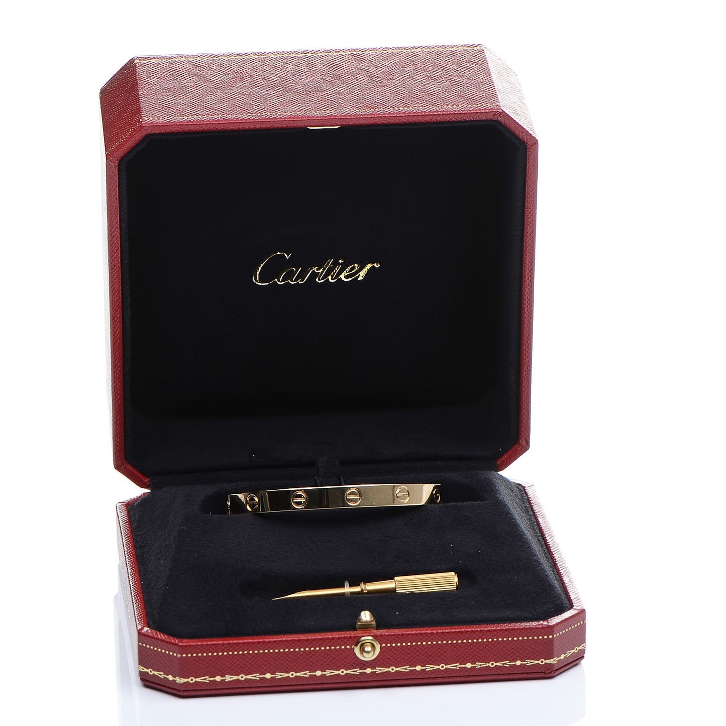 18K Yellow Gold LOVE Bracelet 17