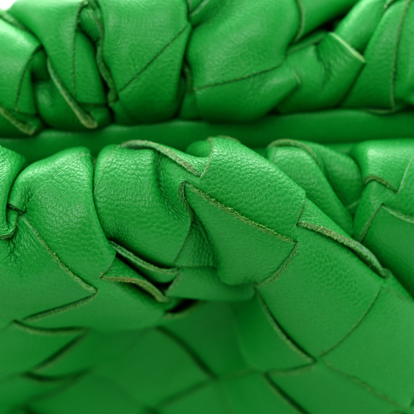 Nappa Intrecciato The Mini Pouch Clutch Parakeet