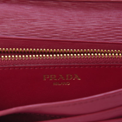 Prada Vitello Move Continental Flap Wallet Peonia 7 of 8