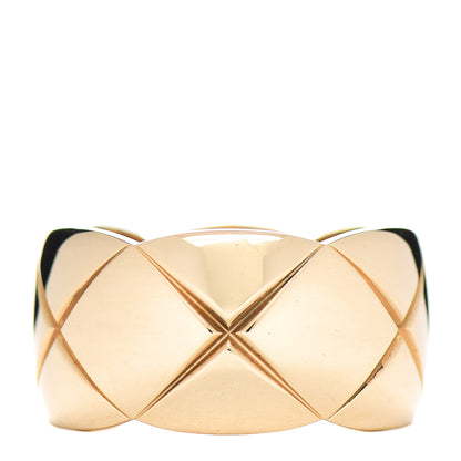Chanel 18K Yellow Gold Diamond Large Coco Crush Ring 53 6.5 3 of 4