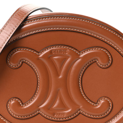 Celine Smooth Calfskin Cuir Triomphe Oval Bag Tan 7 of 9