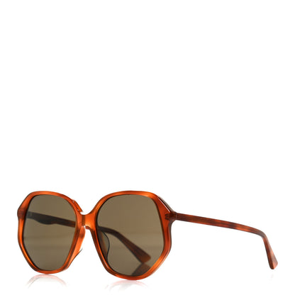 Gucci Acetate Round Sunglasses GG0258SA Tortoise 1 of 7