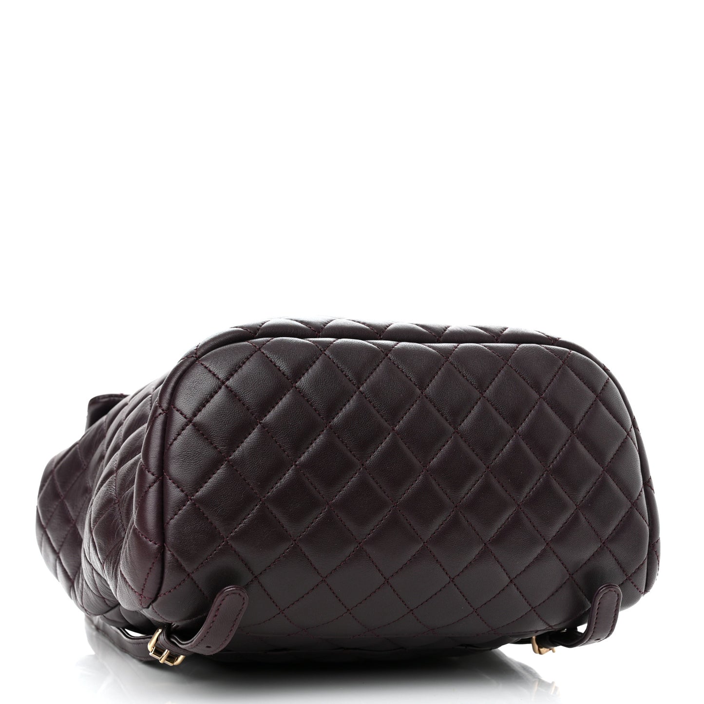 Lambskin Quilted Large Urban Spirit Backpack Dark Purple