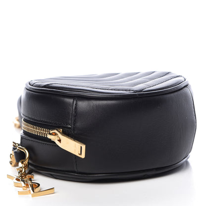 Saint Laurent Calfskin Matelasse Small Monogram Bubble Crossbody Black 4 of 10