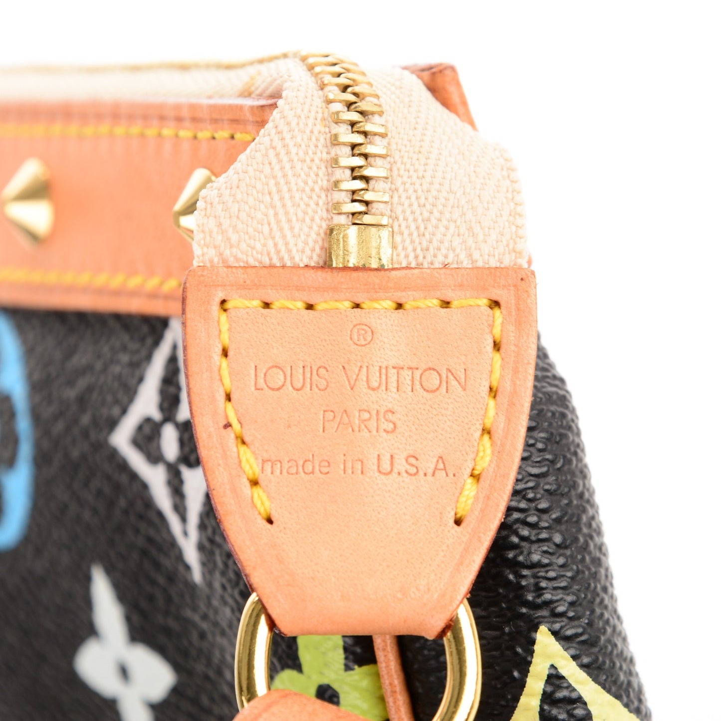 Monogram Multicolor Pochette Accessories Black