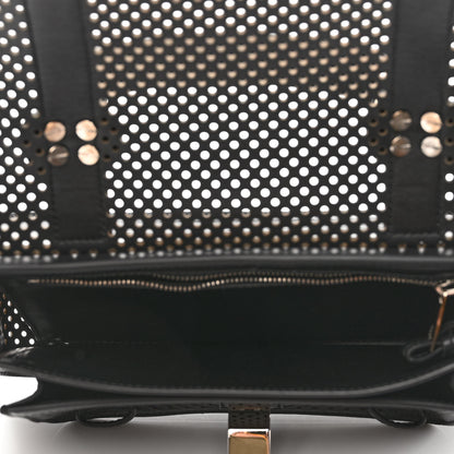 Proenza Schouler Lambskin Perforated Tiny PS1 Satchel Black 5 of 10