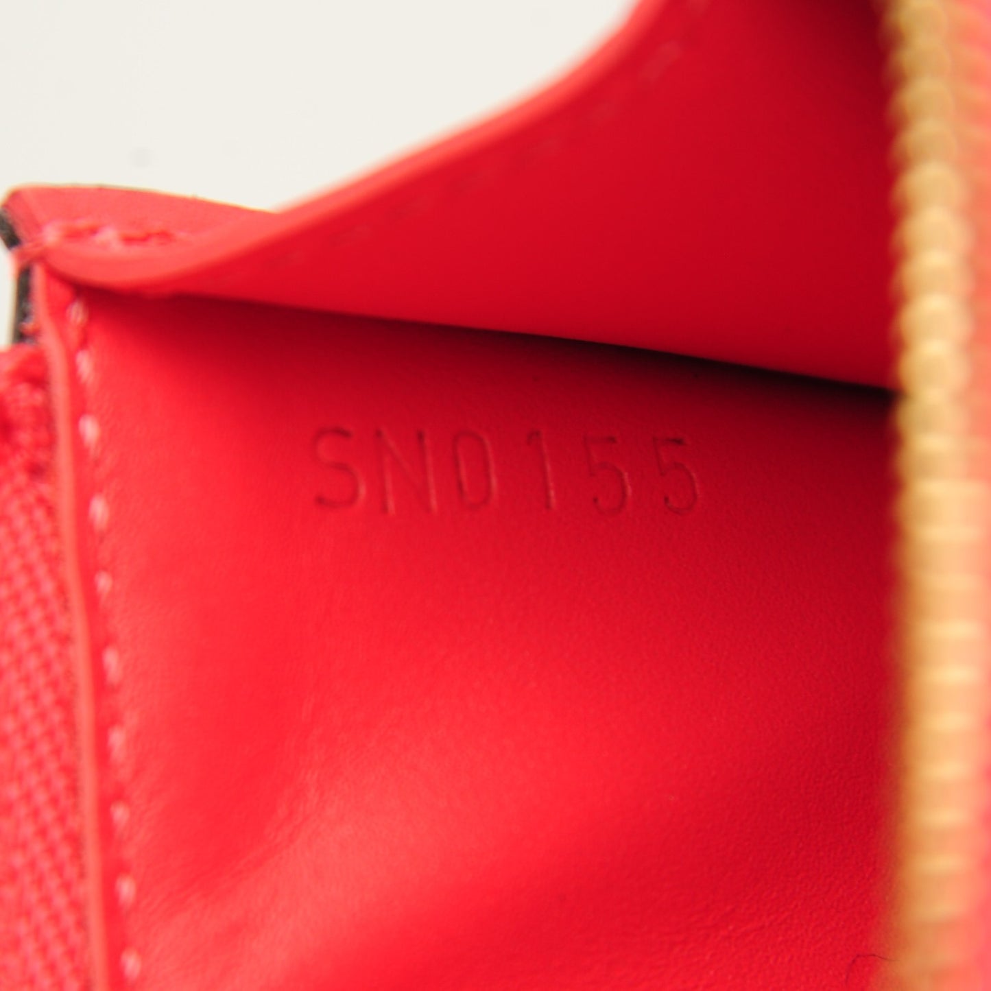 Vernis Key Pouch Rose Litchi