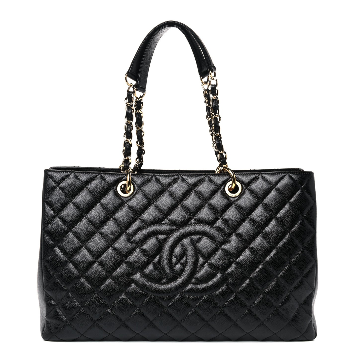 Caviar Quilted XL Grand Shopping Tote GST Black