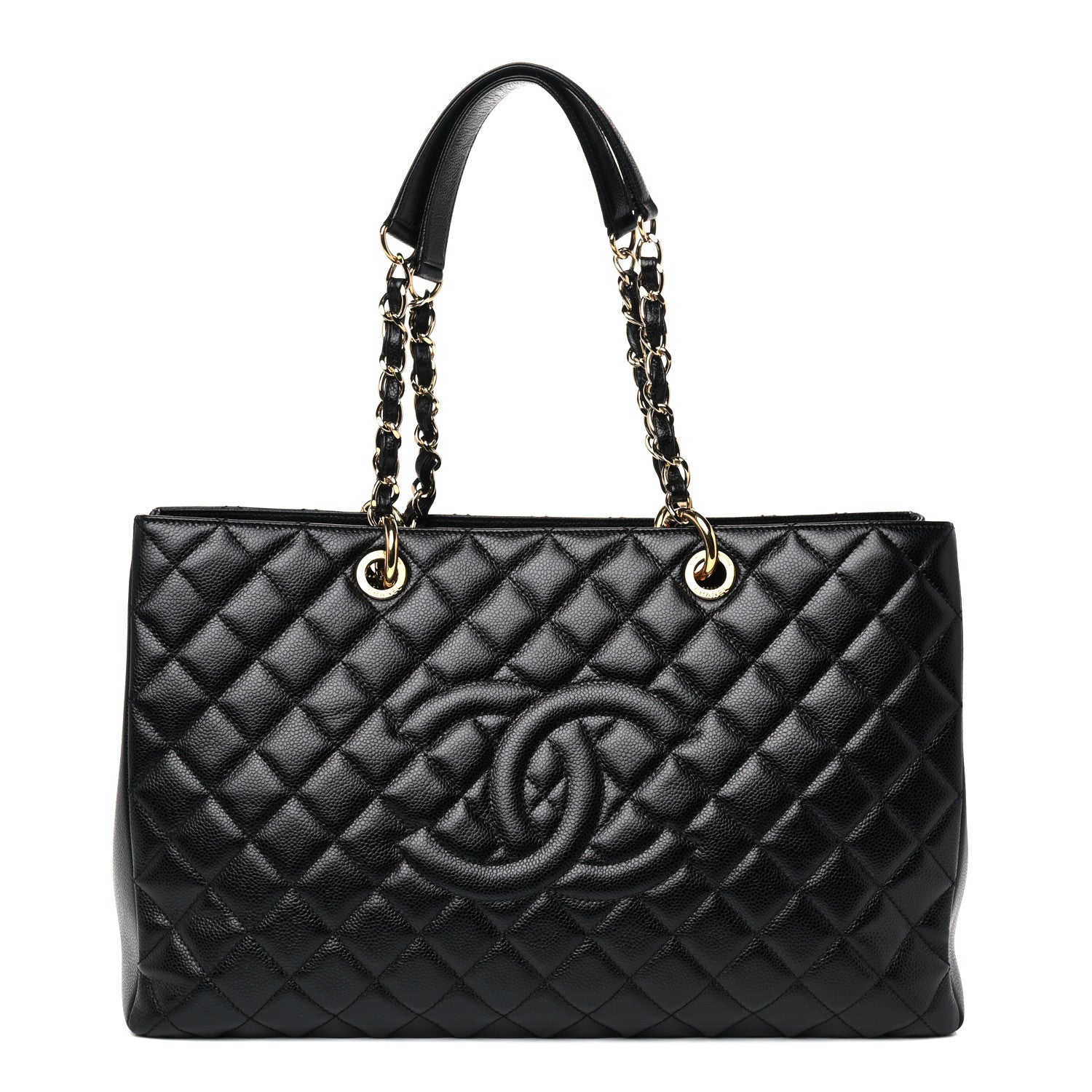 Chanel Caviar Quilted XL Grand Shopping Tote GST Black 1 of 11