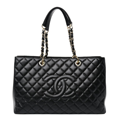 Chanel Caviar Quilted XL Grand Shopping Tote GST Black 1 of 11