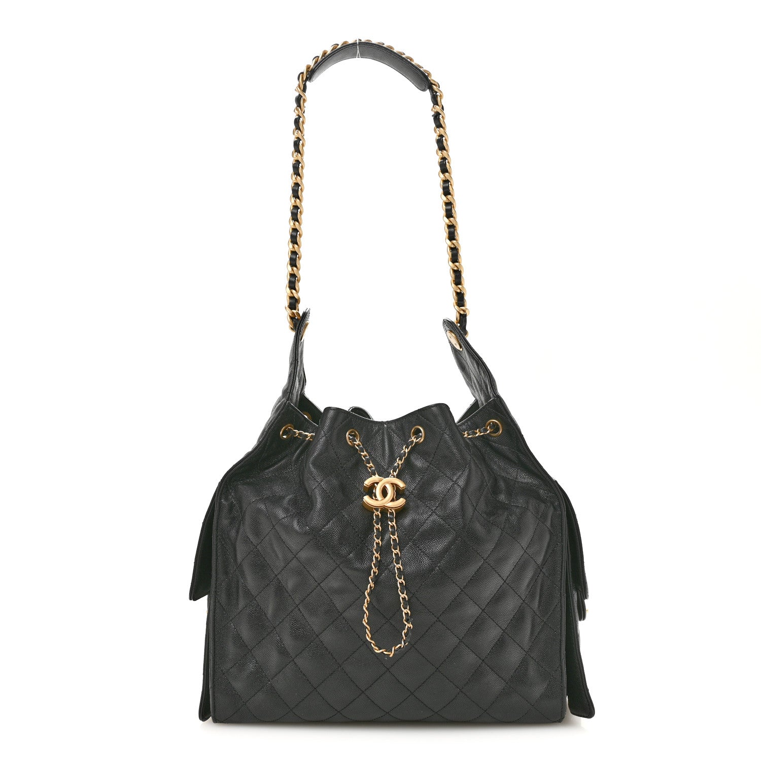 Chanel Caviar Quilted Medium Chanel 25 Handbag Black 1 of 14