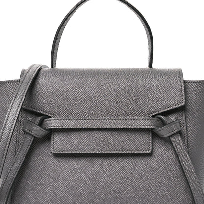 Celine Grained Calfskin Nano Belt Bag Grey 8 of 11
