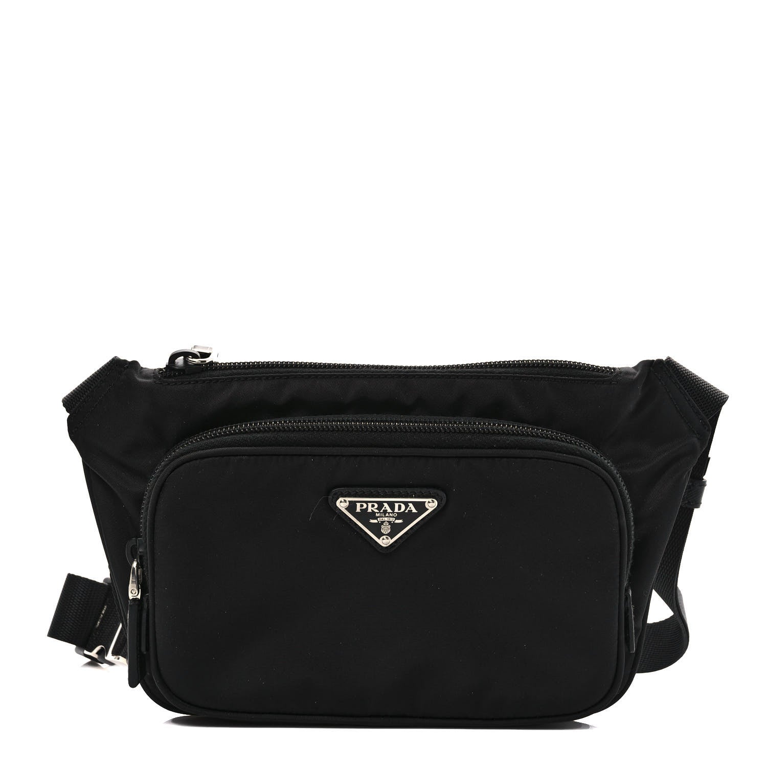 Prada Tessuto Nylon Belt Bag Black 1 of 10