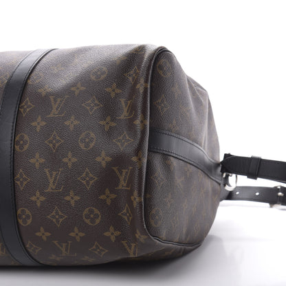 Louis Vuitton Monogram Macassar Keepall Bandouliere 45 9 of 10