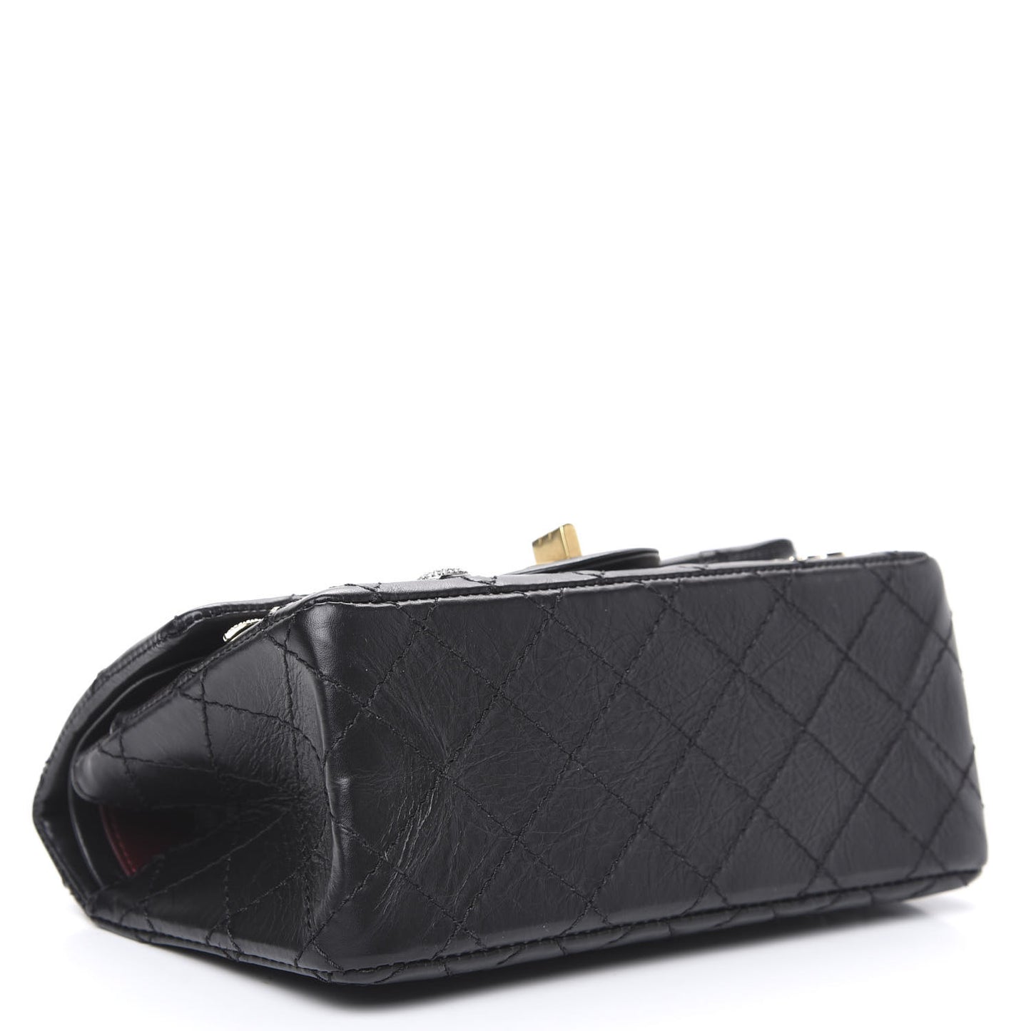 Aged Calfskin Lucky Charms 2.55 Reissue 224 Flap Black