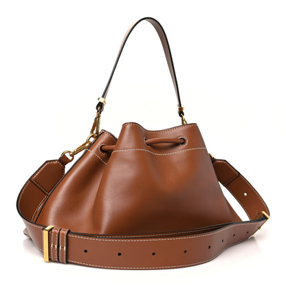 Jimmy Choo Soft Natural Calfskin Bon Bon East West Bucket Bag Tan Ecru 3 of 10