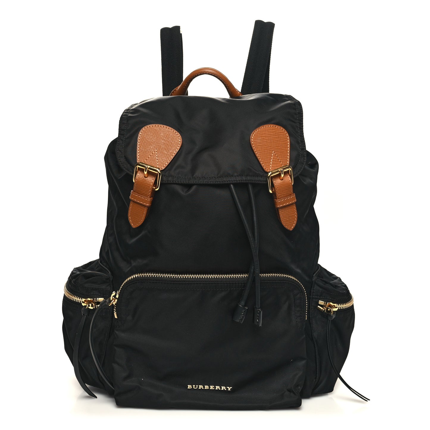 Nylon Medium Rucksack Backpack Black