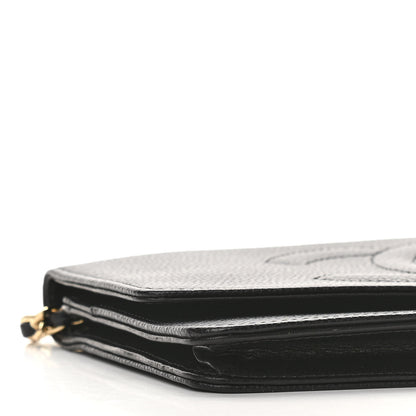 Chanel Caviar Timeless CC Wallet On Chain WOC Black 9 of 11