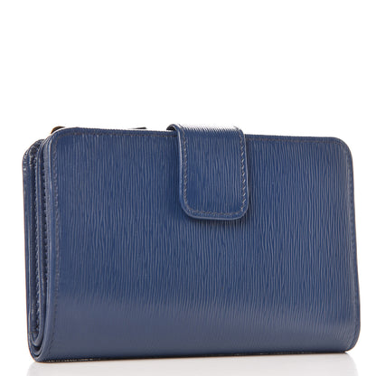 Prada Vitello Move Metal Compact Wallet Bleuette 3 of 7