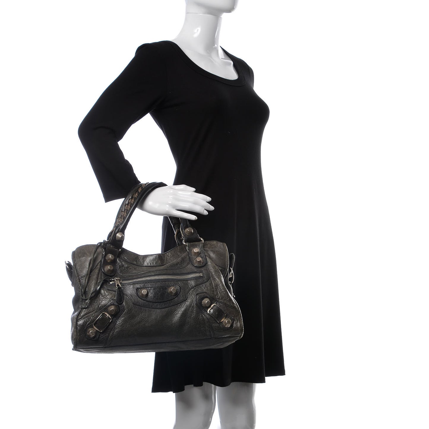 Agneau Giant 21 Silver Hardware City Anthracite