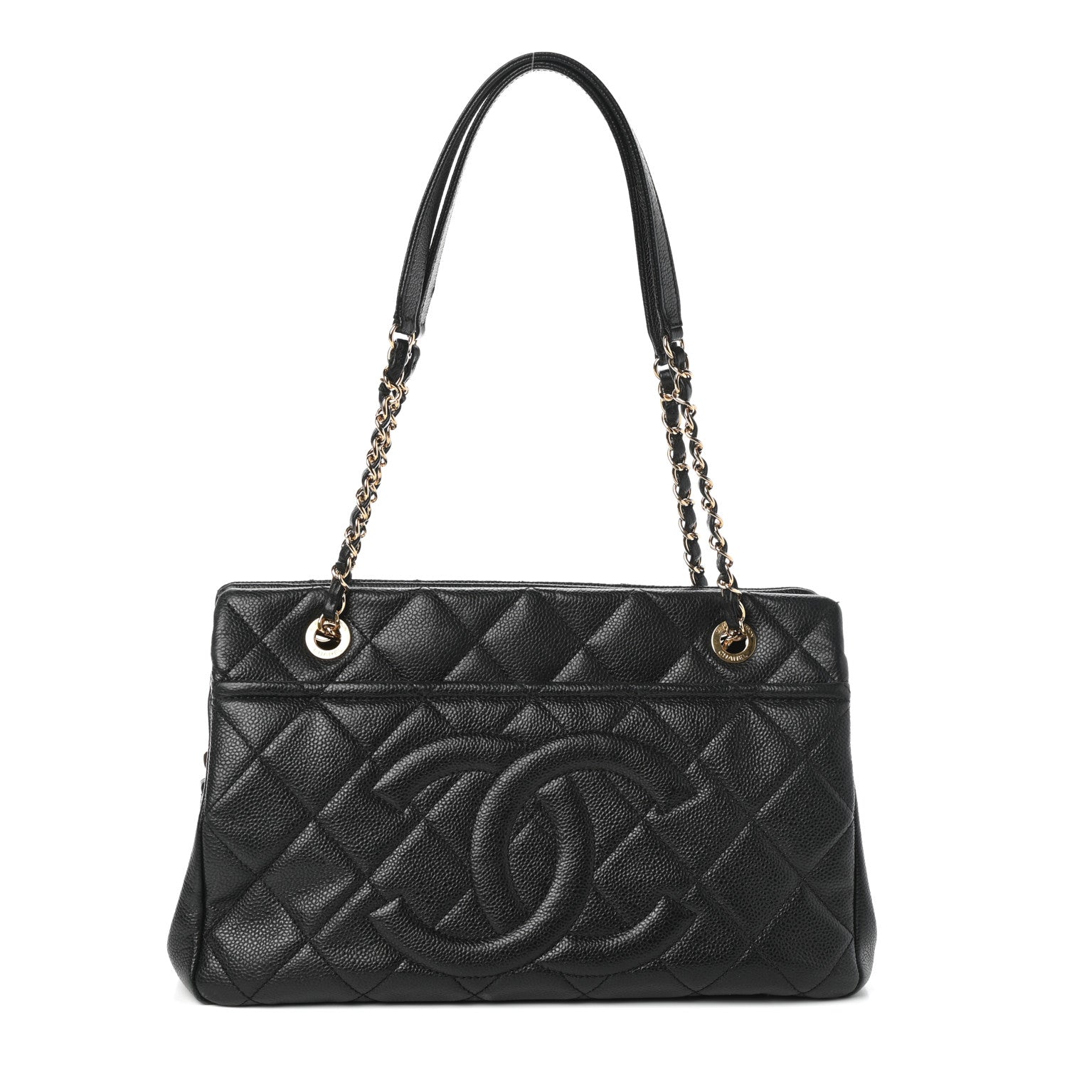 Chanel Caviar Quilted CC Timeless Tote Black 1 of 9