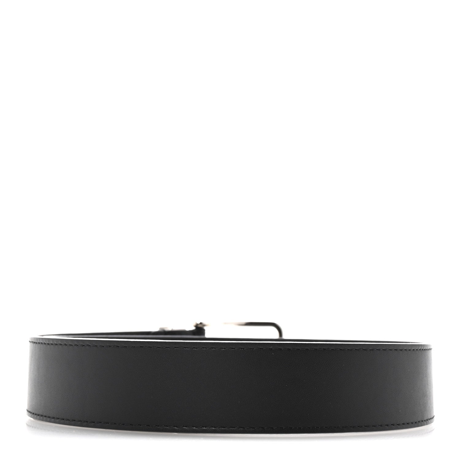 Louis Vuitton Calfskin Pont Neuf Belt 75 30 Black 2 of 6