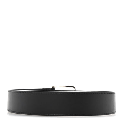 Louis Vuitton Calfskin Pont Neuf Belt 75 30 Black 2 of 6