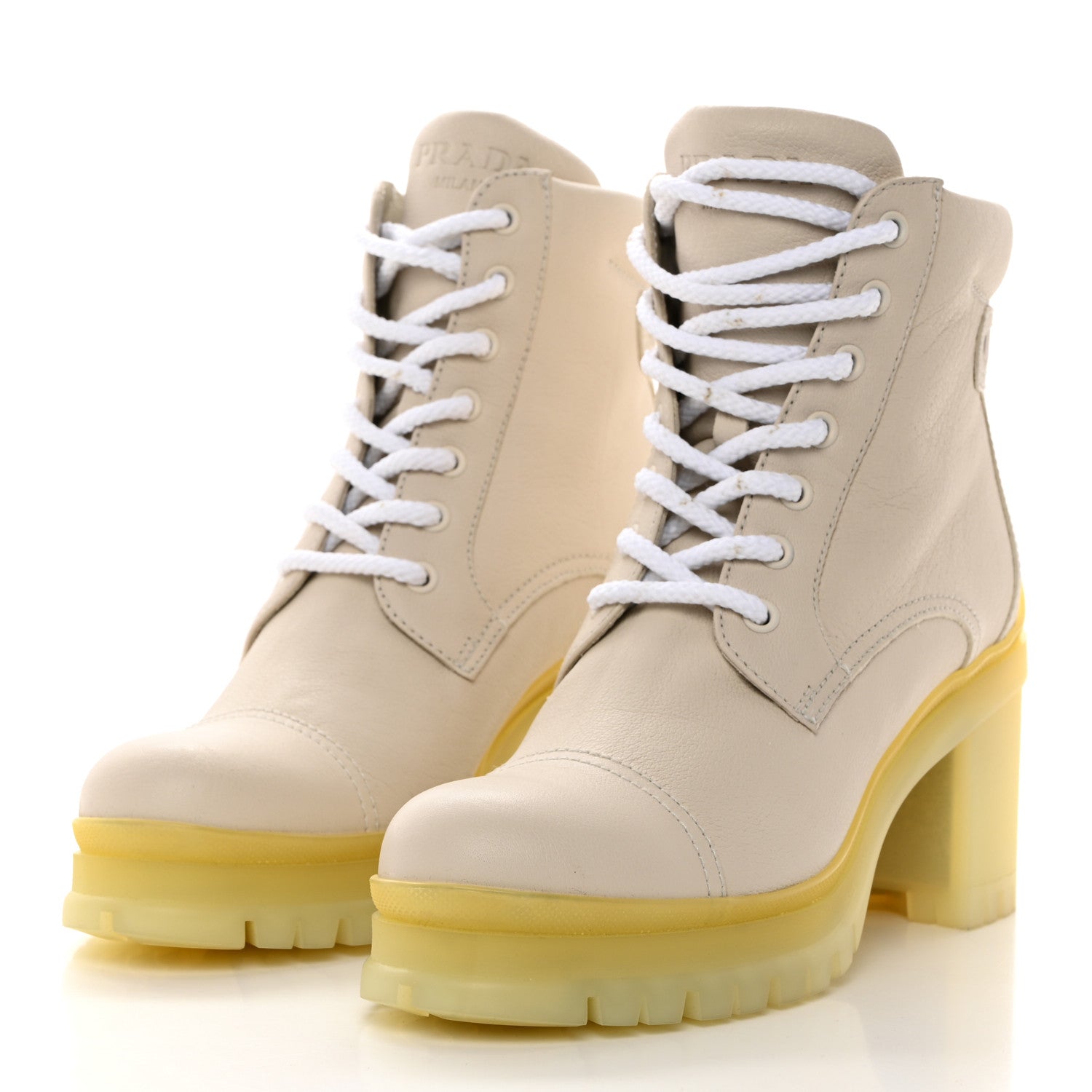Prada Buffalo Combat Boots 39 Talco 3 of 8