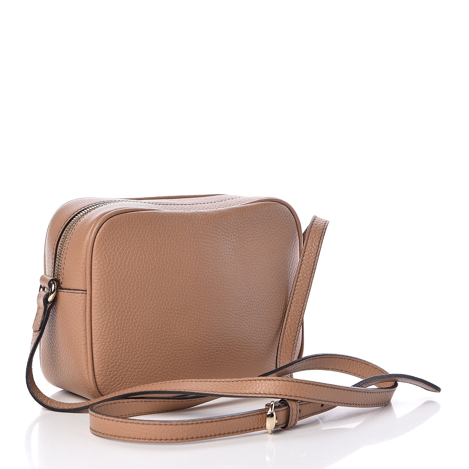 Gucci Pebbled Calfskin Small Soho Disco Bag Camelia 3 of 10