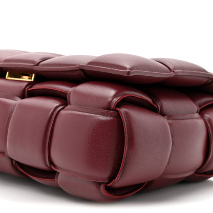 Bottega Veneta Lambskin Maxi Intreccio Padded Chain Cassette Crossbody Bag  Barolo 8 of 9