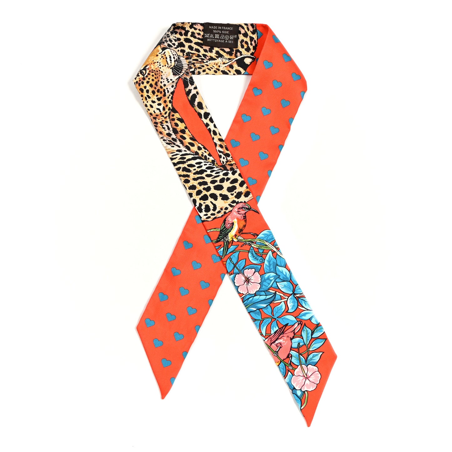 Silk Jungle Love Love Twilly Orange Bleu Brun