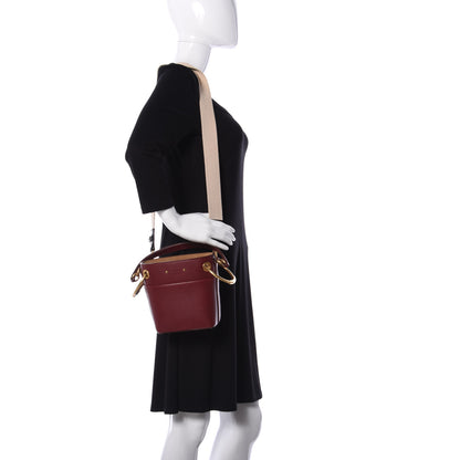 Chloe Smooth Calfskin Mini Roy Bucket Bag Plum Purple 2 of 10
